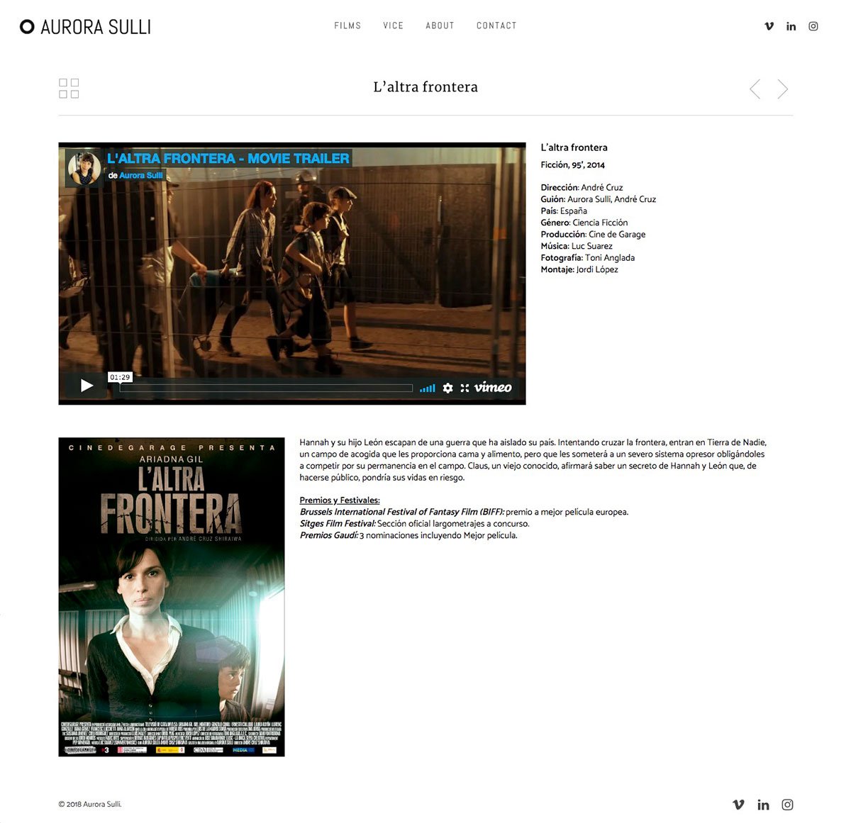 Aurora Sulli ★ Film Editor & Producer ★ Website