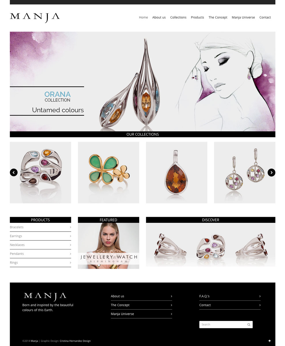 Manja Jewellery - Web