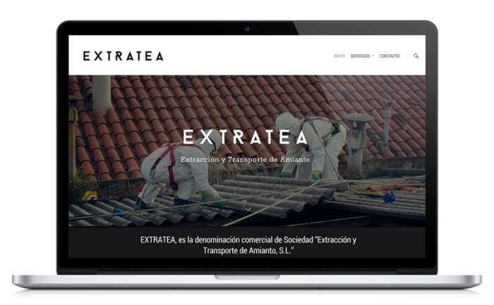 Extratea - Extracción de Amianto - Diseño Web