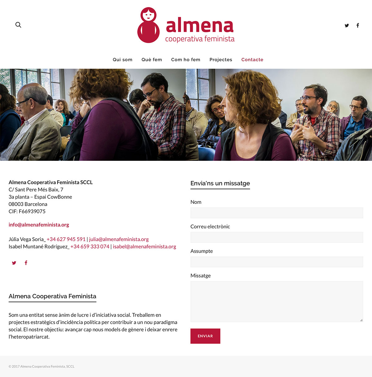 Almena Cooperativa Feminista - Diseño y Programación Web