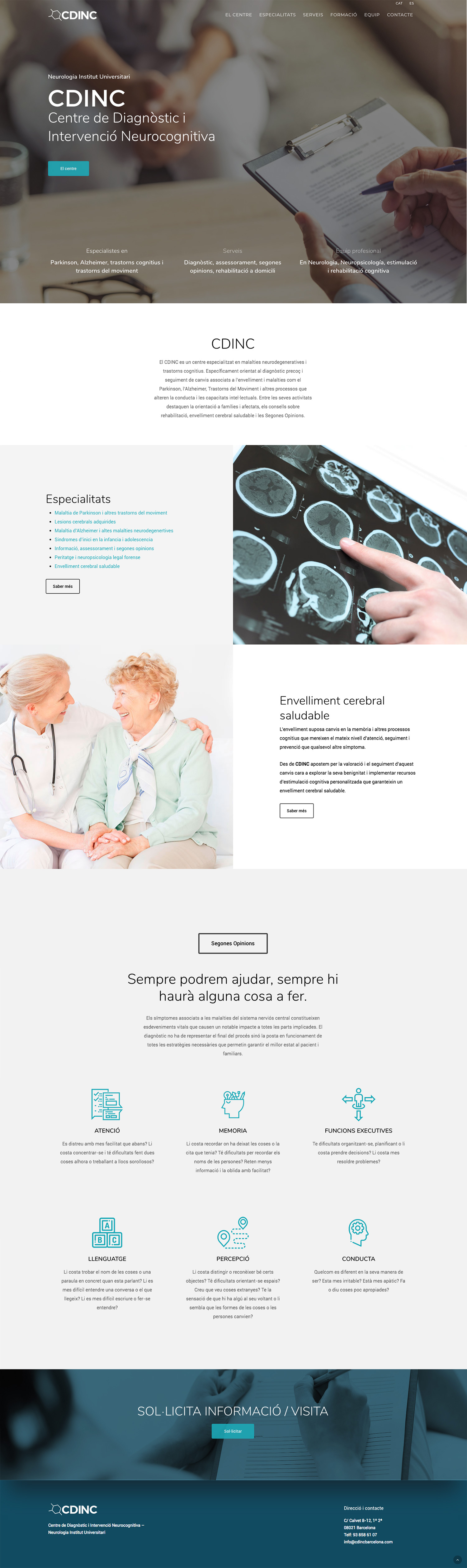 CDINC ★ Centro de diagnóstico e intervención neurocognitiva ★ Website