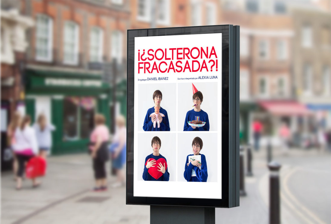 Solterona Fracasada -Diseño póster teatro