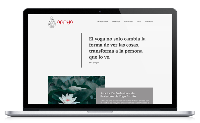Appya - Profesores de Yoga - Diseño web