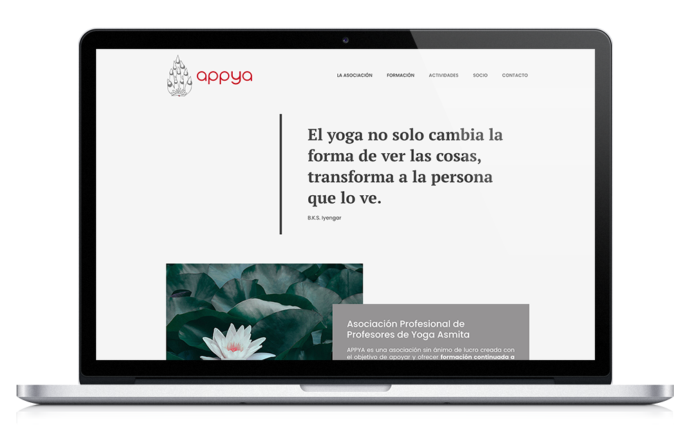 Appya - Profesores de Yoga - Diseño web